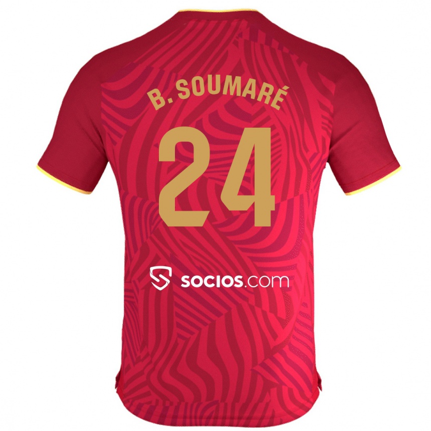 Niño Fútbol Camiseta Boubakary Soumaré #24 Rojo 2ª Equipación 2023/24