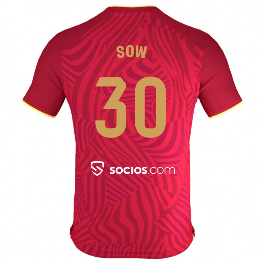 Niño Fútbol Camiseta Ibrahima Sow #30 Rojo 2ª Equipación 2023/24