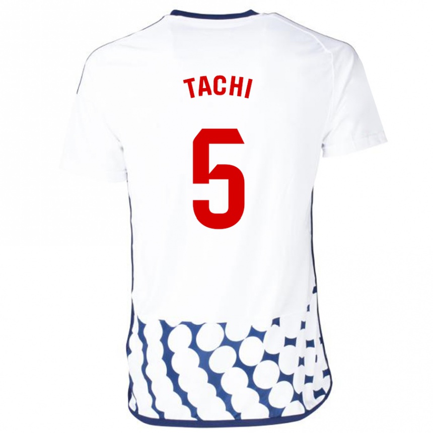 Niño Fútbol Camiseta Tachi #5 Blanco 2ª Equipación 2023/24