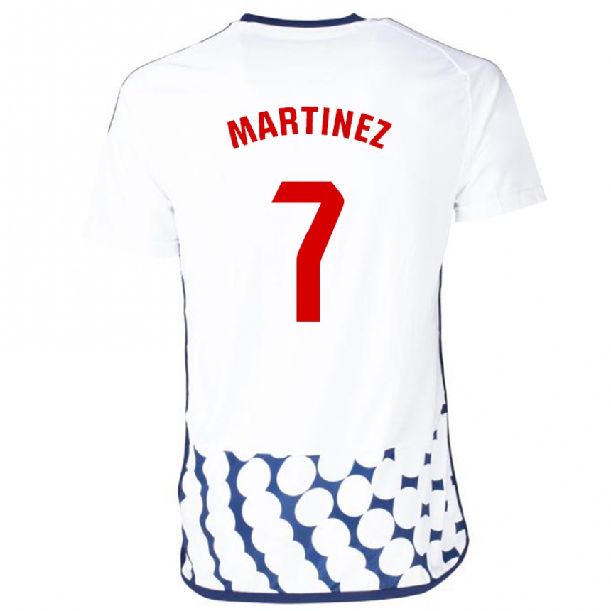 Niño Fútbol Camiseta Gabri Martínez #7 Blanco 2ª Equipación 2023/24