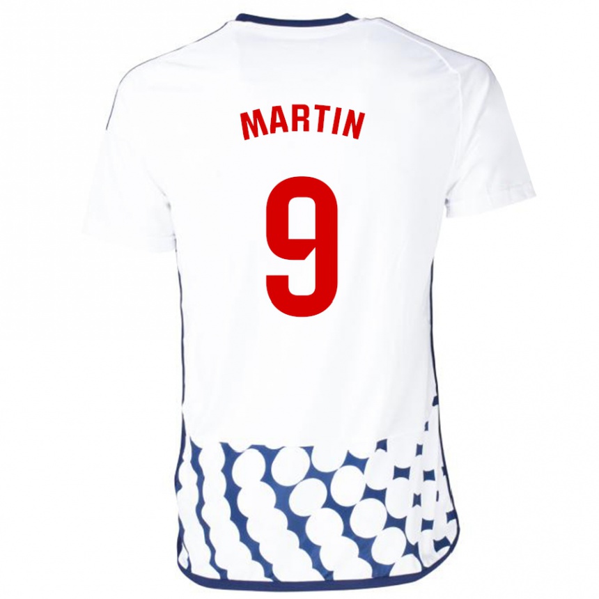 Niño Fútbol Camiseta Carlos Martin #9 Blanco 2ª Equipación 2023/24