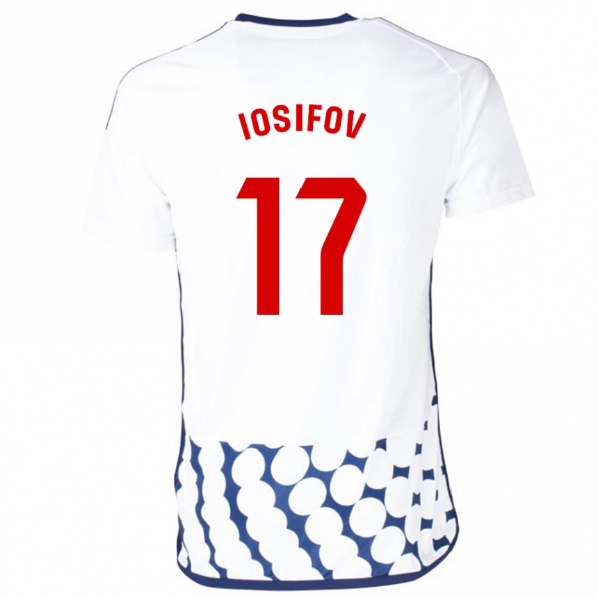 Niño Fútbol Camiseta Nikita Iosifov #17 Blanco 2ª Equipación 2023/24