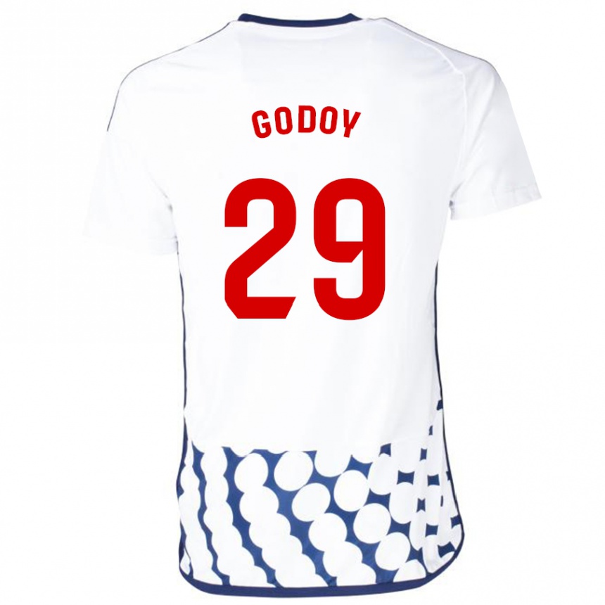 Niño Fútbol Camiseta Alan Godoy #29 Blanco 2ª Equipación 2023/24