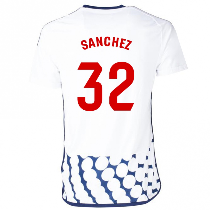 Niño Fútbol Camiseta Rubén Sánchez #32 Blanco 2ª Equipación 2023/24