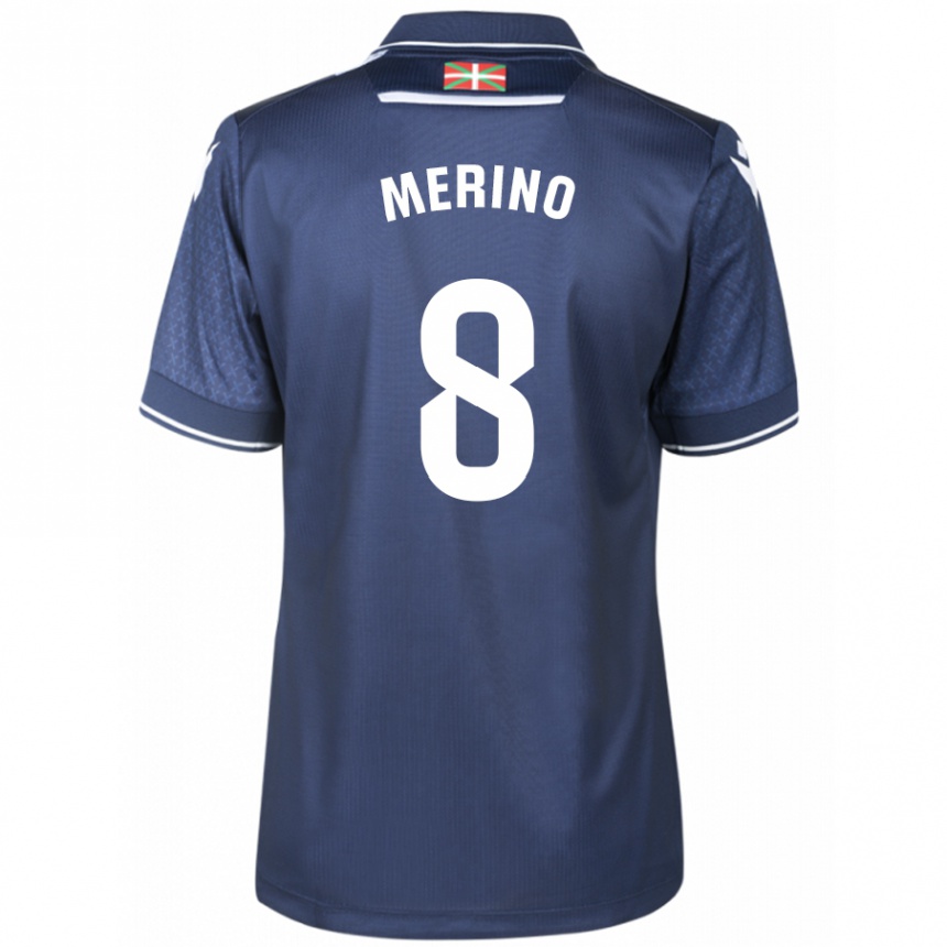 Niño Fútbol Camiseta Mikel Merino #8 Armada 2ª Equipación 2023/24