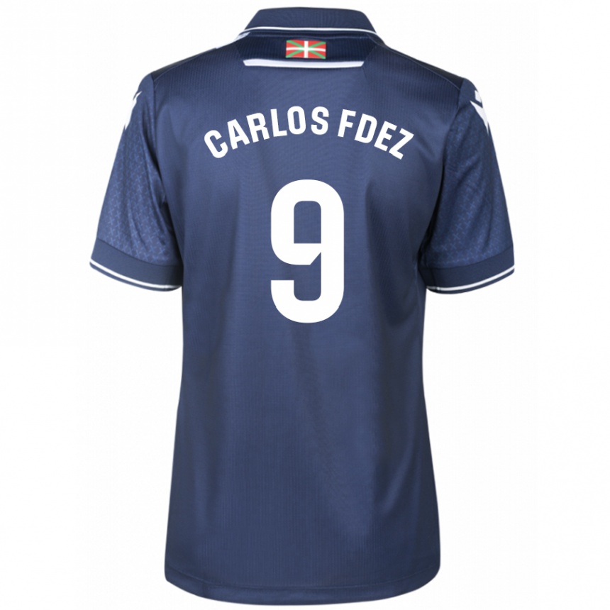 Niño Fútbol Camiseta Carlos Fernández #9 Armada 2ª Equipación 2023/24