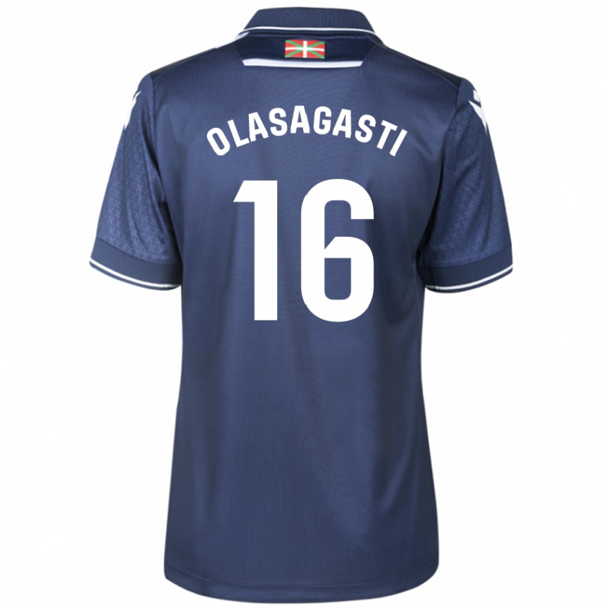 Niño Fútbol Camiseta Jon Ander Olasagasti #16 Armada 2ª Equipación 2023/24