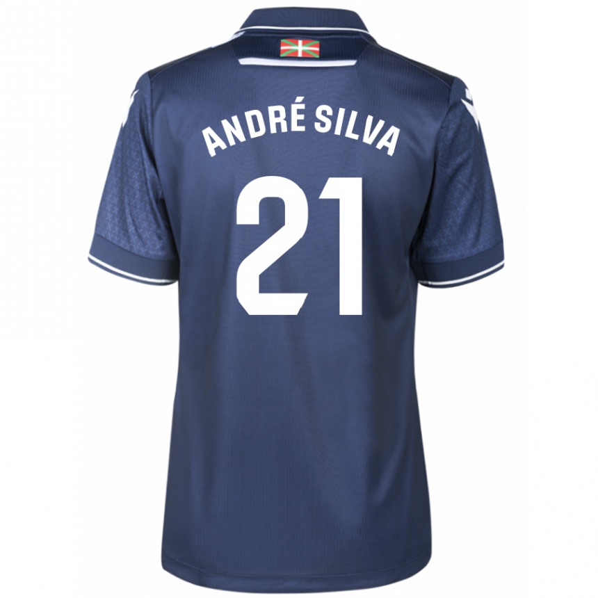 Niño Fútbol Camiseta André Silva #21 Armada 2ª Equipación 2023/24