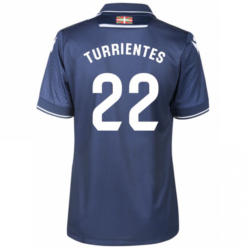 Niño Fútbol Camiseta Beñat Turrientes #22 Armada 2ª Equipación 2023/24