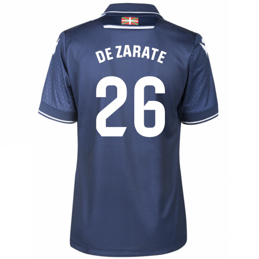 Niño Fútbol Camiseta Urko González De Zarate #26 Armada 2ª Equipación 2023/24