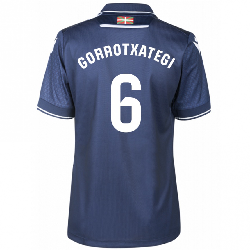 Niño Fútbol Camiseta Jon Gorrotxategi #6 Armada 2ª Equipación 2023/24