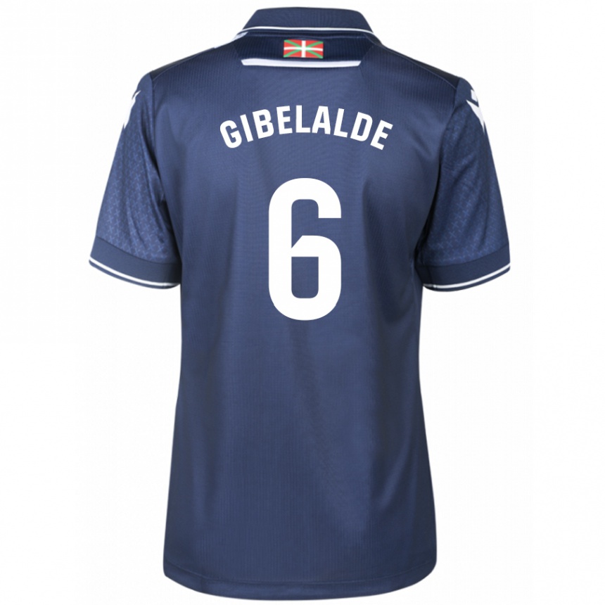 Niño Fútbol Camiseta Manex Gibelalde #6 Armada 2ª Equipación 2023/24