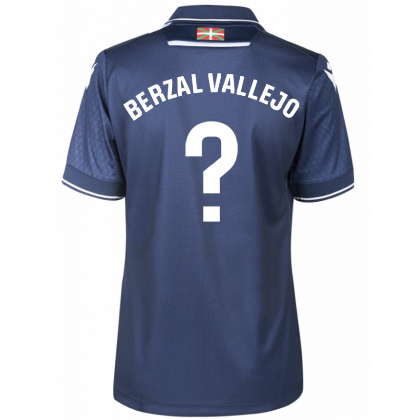 Niño Fútbol Camiseta Asier Berzal Vallejo #0 Armada 2ª Equipación 2023/24