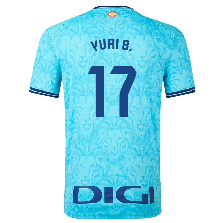 Niño Fútbol Camiseta Yuri Berchiche #17 Cielo Azul 2ª Equipación 2023/24