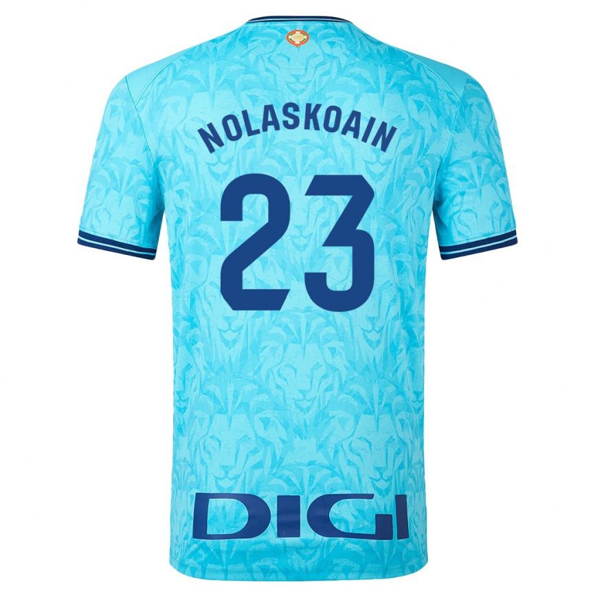 Niño Fútbol Camiseta Peru Nolaskoain #23 Cielo Azul 2ª Equipación 2023/24