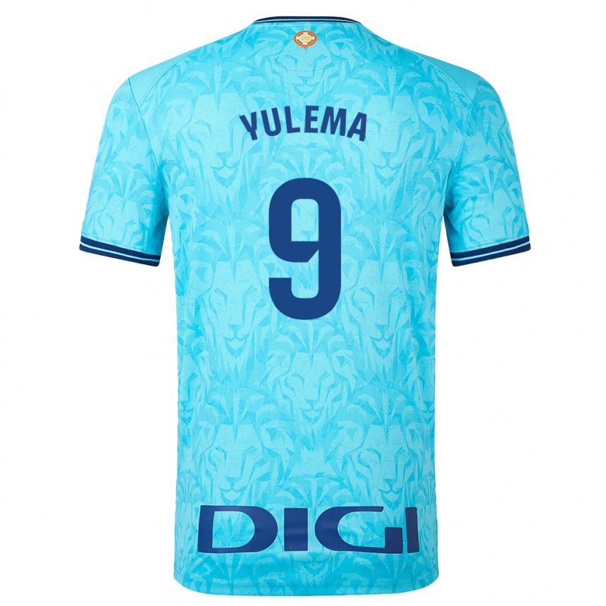 Niño Fútbol Camiseta Yulema Corres Somovilla #9 Cielo Azul 2ª Equipación 2023/24