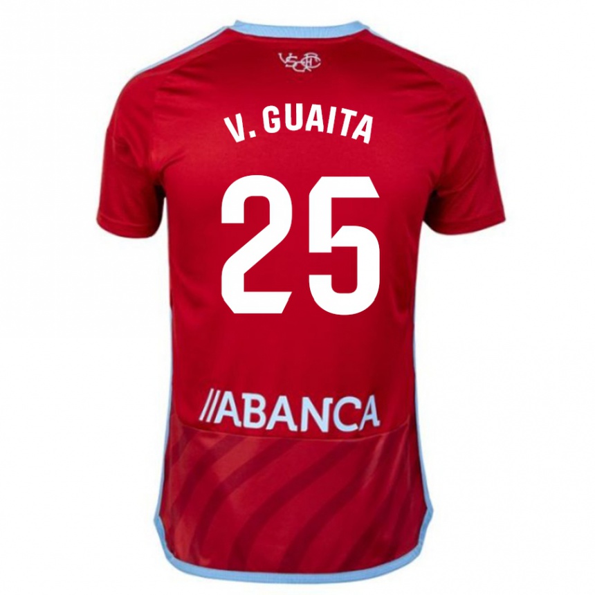 Niño Fútbol Camiseta Vicente Guaita #25 Rojo 2ª Equipación 2023/24