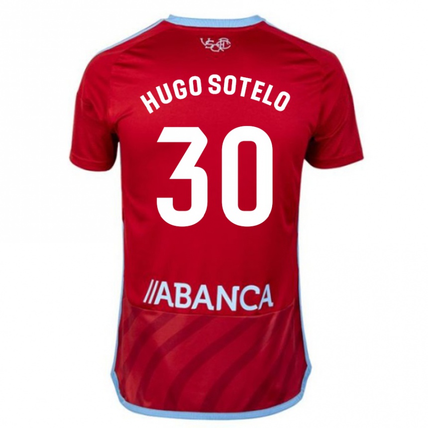 Niño Fútbol Camiseta Hugo Sotelo #30 Rojo 2ª Equipación 2023/24