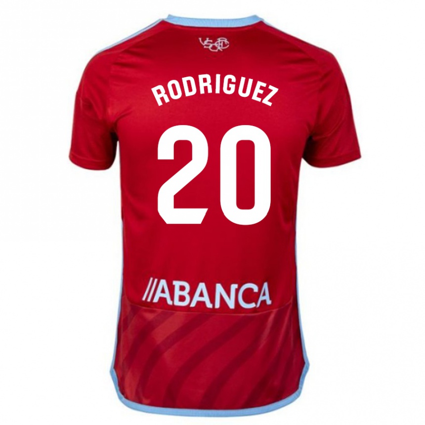 Niño Fútbol Camiseta Javi Rodríguez #20 Rojo 2ª Equipación 2023/24