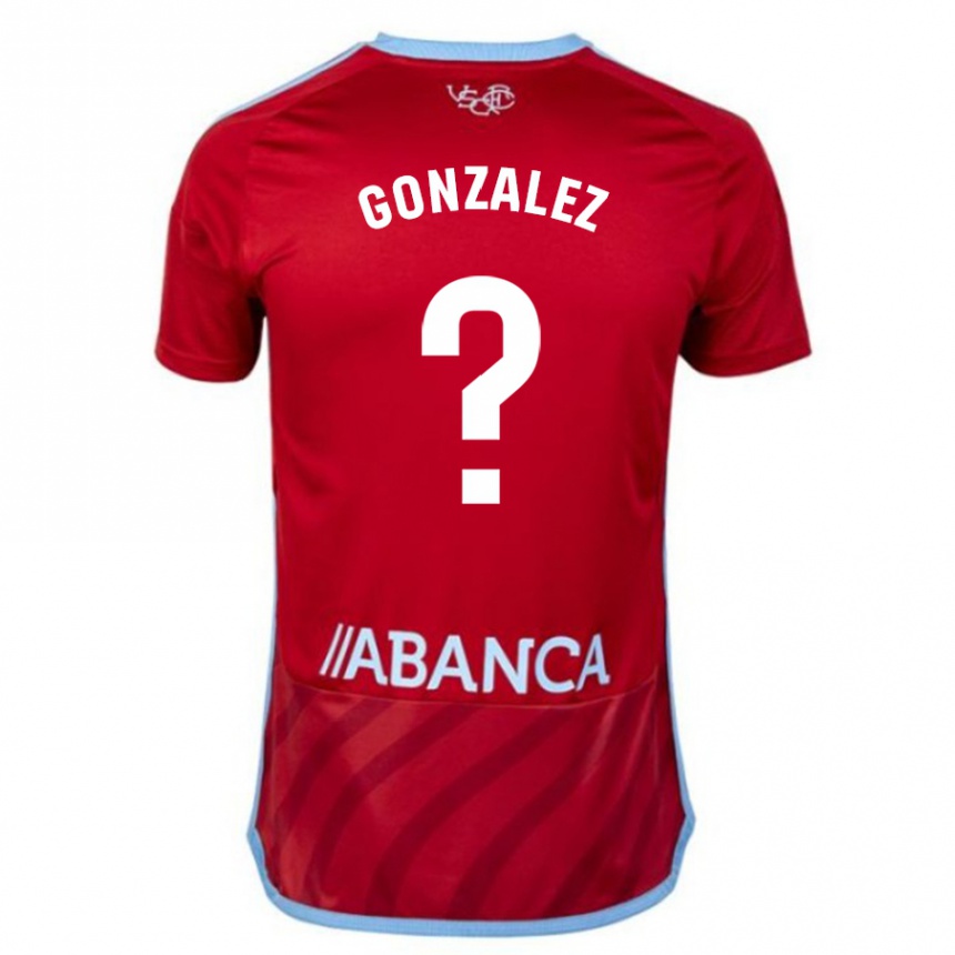 Niño Fútbol Camiseta Marcos González #0 Rojo 2ª Equipación 2023/24