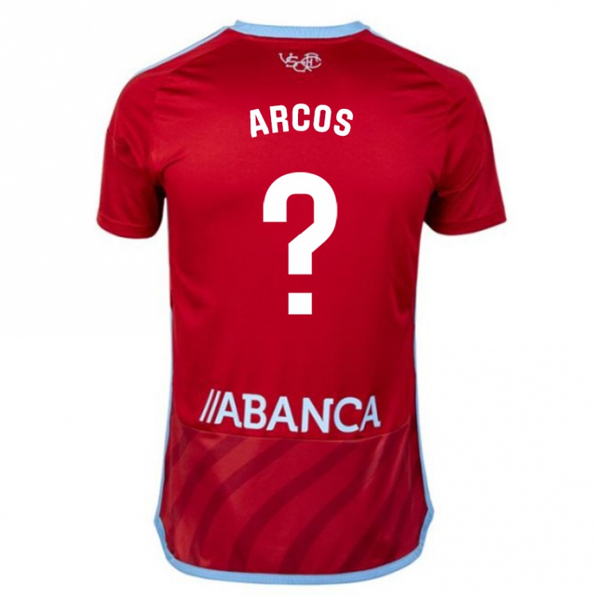 Niño Fútbol Camiseta Ángel Arcos #0 Rojo 2ª Equipación 2023/24