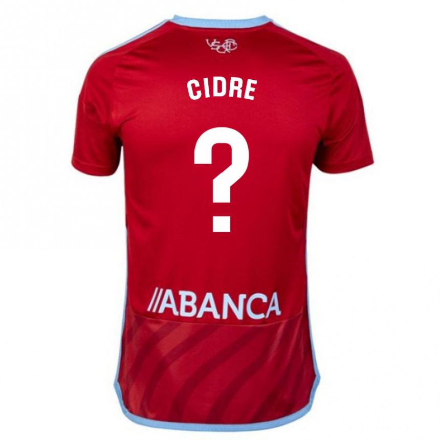 Niño Fútbol Camiseta Xavier Cidre #0 Rojo 2ª Equipación 2023/24