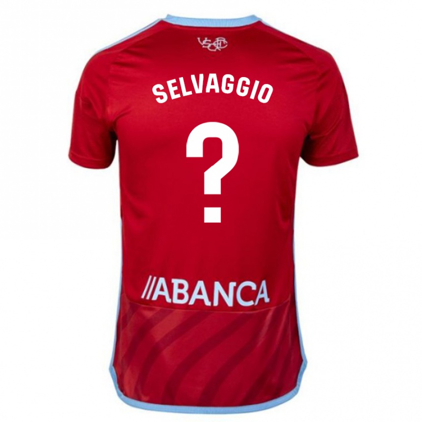 Niño Fútbol Camiseta Nico Selvaggio #0 Rojo 2ª Equipación 2023/24