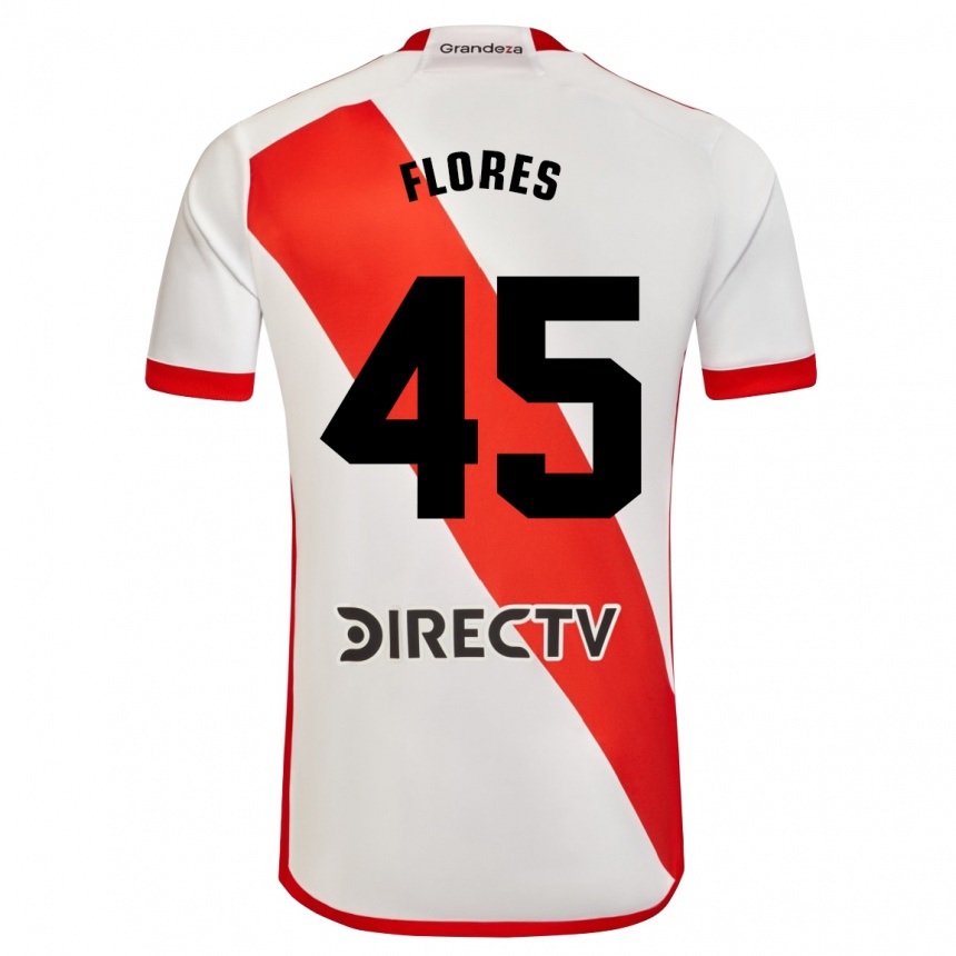 Hombre Fútbol Camiseta Joaquín Flores #45 Blanco Rojo 1ª Equipación 2023/24