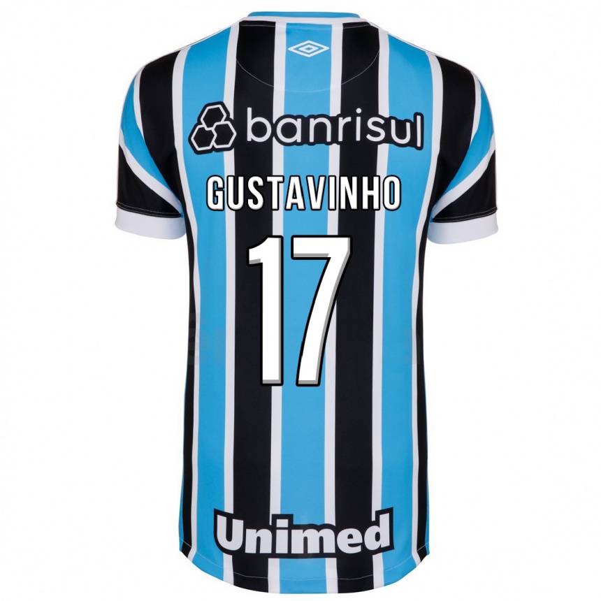 Hombre Fútbol Camiseta Gustavinho #17 Azul 1ª Equipación 2023/24