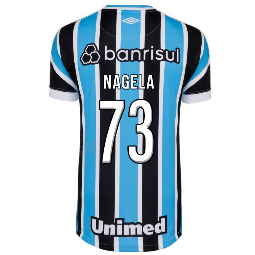 Hombre Fútbol Camiseta Nágela #73 Azul 1ª Equipación 2023/24