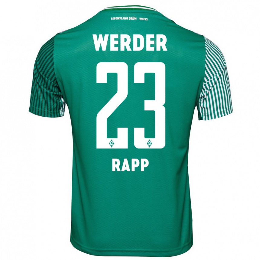 Hombre Fútbol Camiseta Nicolai Rapp #23 Verde 1ª Equipación 2023/24