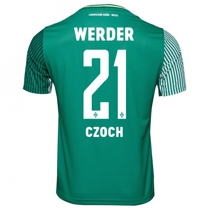 Hombre Fútbol Camiseta Mike Czoch #21 Verde 1ª Equipación 2023/24