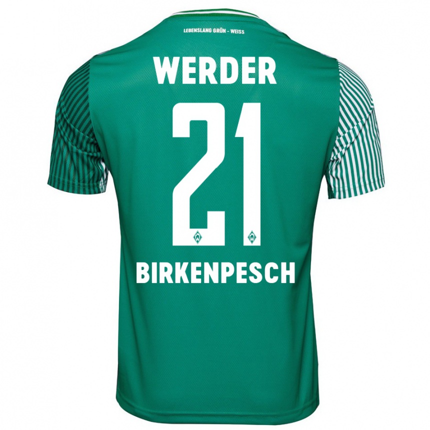 Hombre Fútbol Camiseta Noah Birkenpesch #21 Verde 1ª Equipación 2023/24