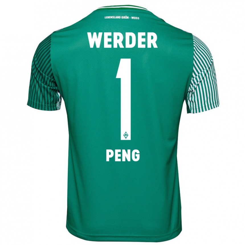 Hombre Fútbol Camiseta Livia Peng #1 Verde 1ª Equipación 2023/24