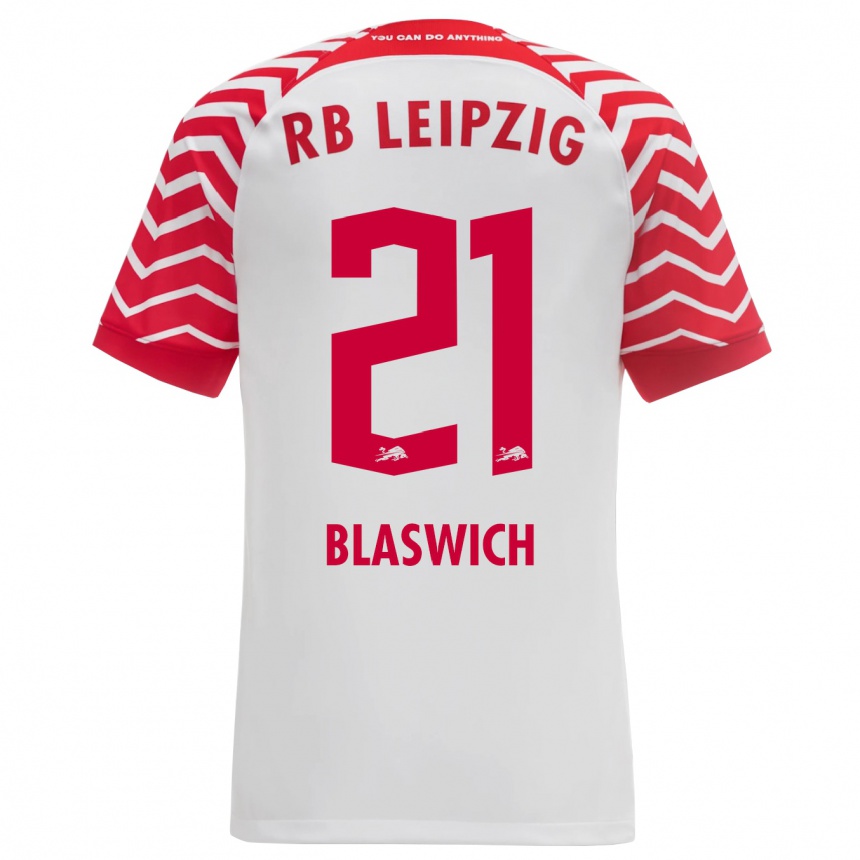 Hombre Fútbol Camiseta Janis Blaswich #21 Blanco 1ª Equipación 2023/24