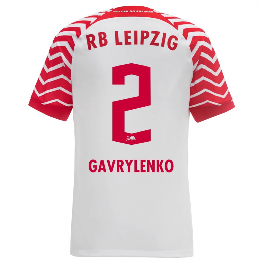 Hombre Fútbol Camiseta Oleksandr Gavrylenko #2 Blanco 1ª Equipación 2023/24