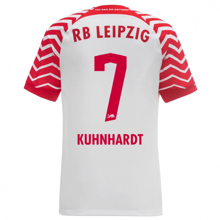 Hombre Fútbol Camiseta Paul Kühnhardt #7 Blanco 1ª Equipación 2023/24