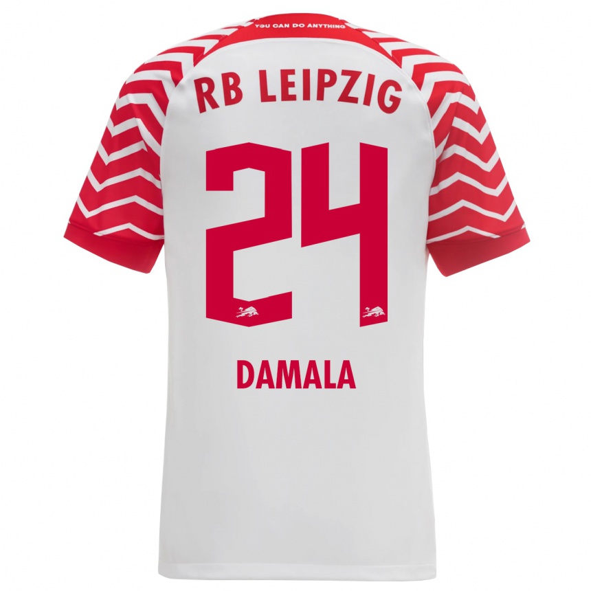 Hombre Fútbol Camiseta Bilal Damala #24 Blanco 1ª Equipación 2023/24