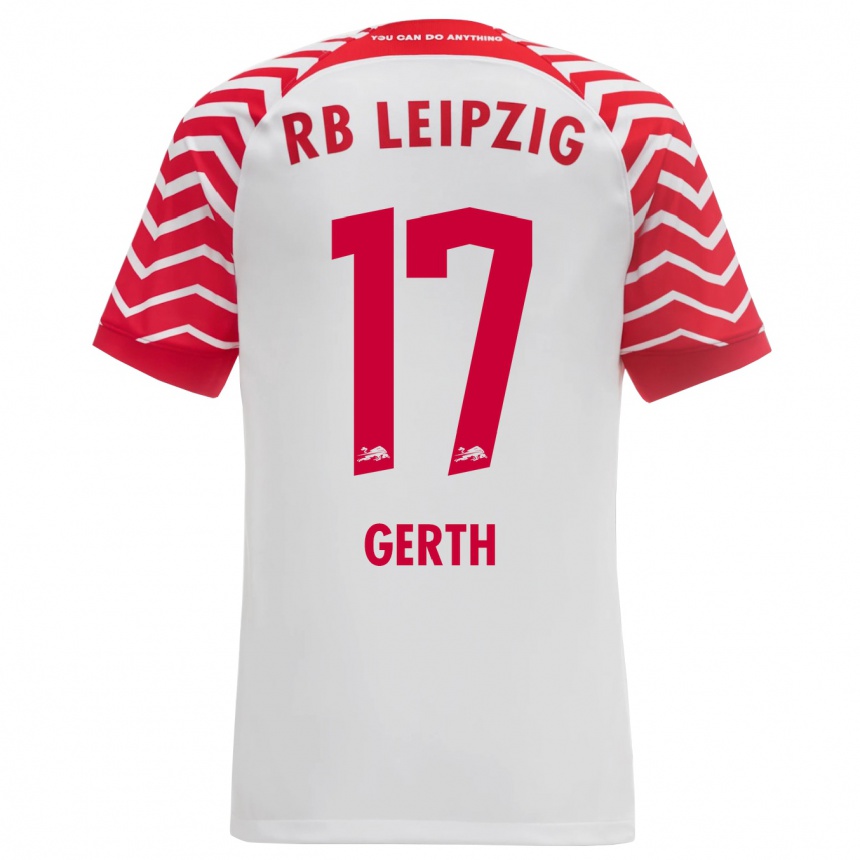 Hombre Fútbol Camiseta Amos Gerth #17 Blanco 1ª Equipación 2023/24