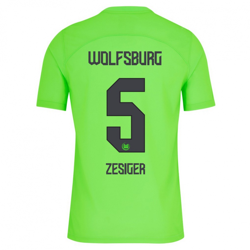 Hombre Fútbol Camiseta Cédric Zesiger #5 Verde 1ª Equipación 2023/24