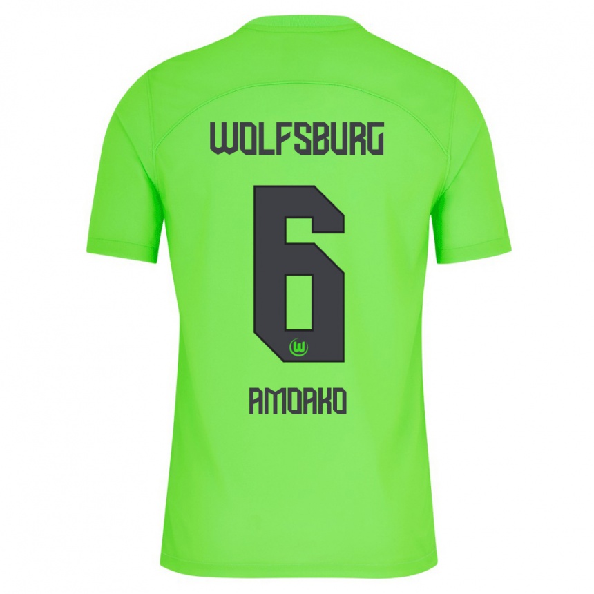 Hombre Fútbol Camiseta Kofi Jeremy Amoako #6 Verde 1ª Equipación 2023/24