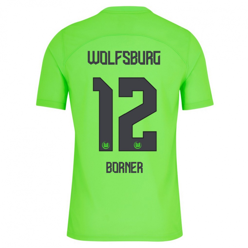 Hombre Fútbol Camiseta Benedikt Börner #12 Verde 1ª Equipación 2023/24