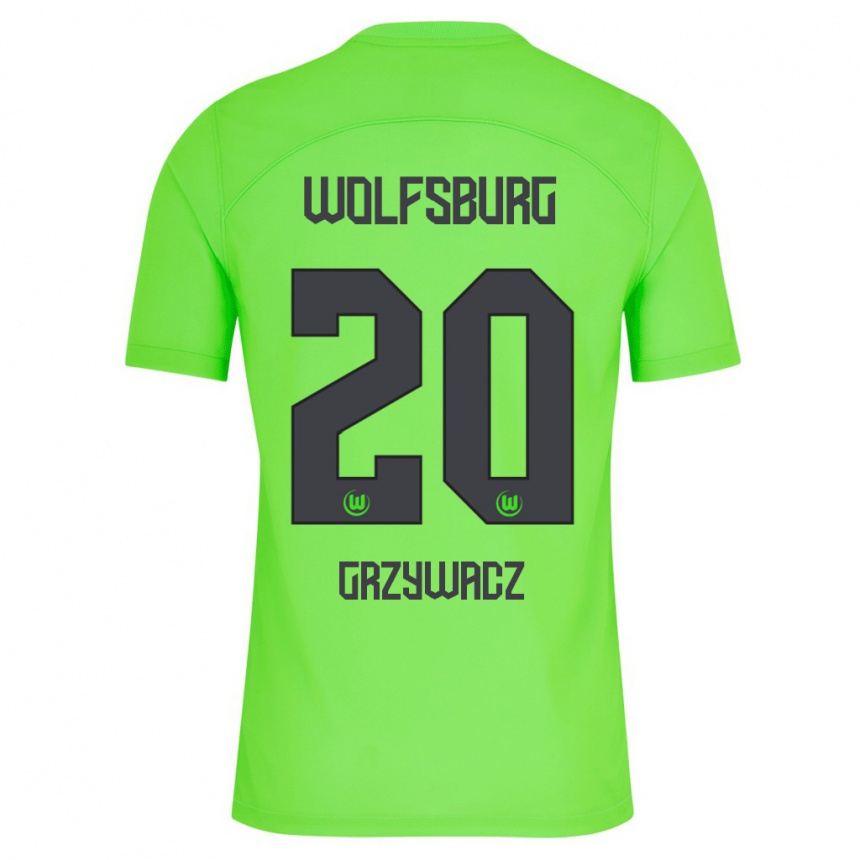 Hombre Fútbol Camiseta Eryk Grzywacz #20 Verde 1ª Equipación 2023/24