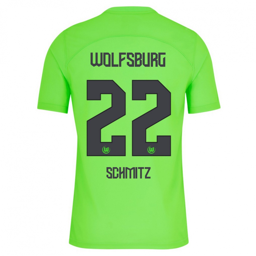 Hombre Fútbol Camiseta Lisa Schmitz #22 Verde 1ª Equipación 2023/24