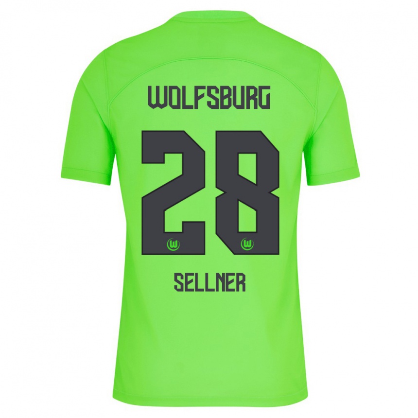 Hombre Fútbol Camiseta Tabea Sellner #28 Verde 1ª Equipación 2023/24