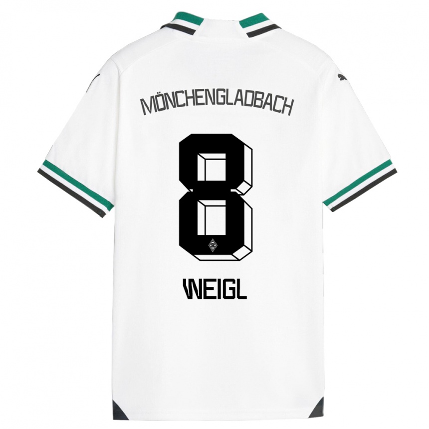 Hombre Fútbol Camiseta Julian Weigl #8 Blanco Verde 1ª Equipación 2023/24
