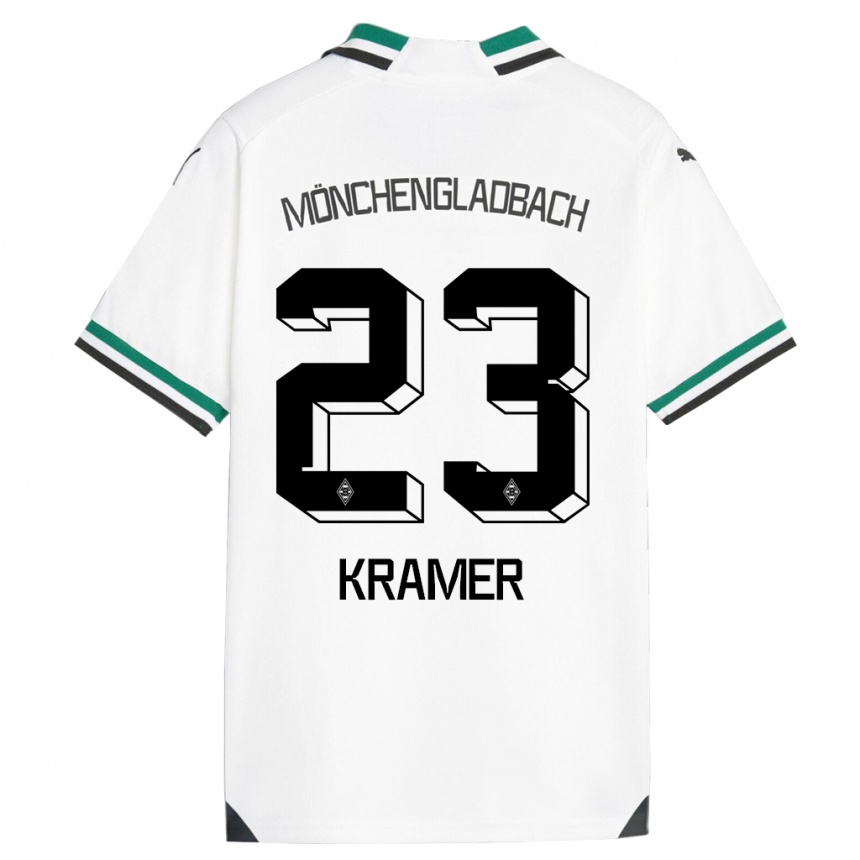 Hombre Fútbol Camiseta Christoph Kramer #23 Blanco Verde 1ª Equipación 2023/24