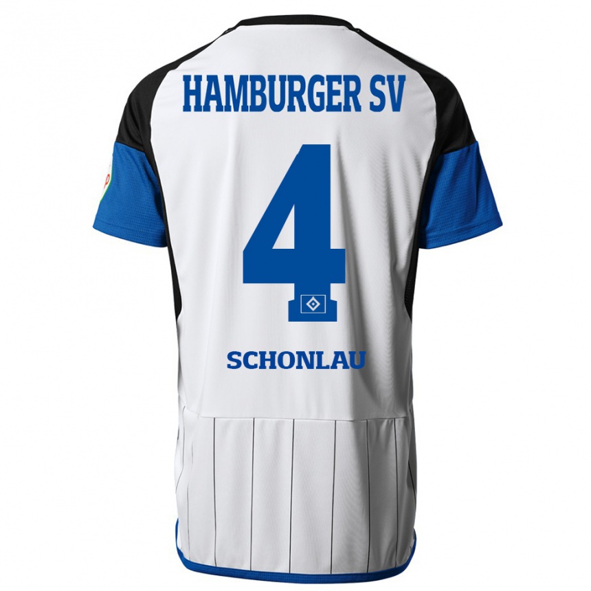 Hombre Fútbol Camiseta Sebastian Schonlau #4 Blanco 1ª Equipación 2023/24