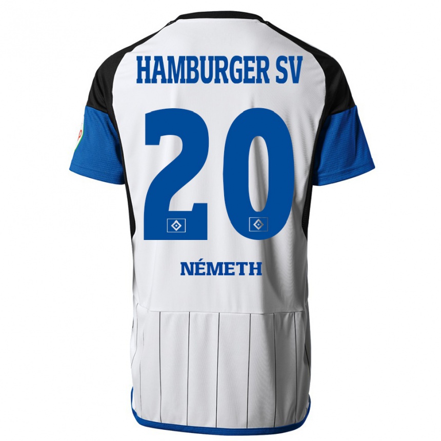 Hombre Fútbol Camiseta András Németh #20 Blanco 1ª Equipación 2023/24