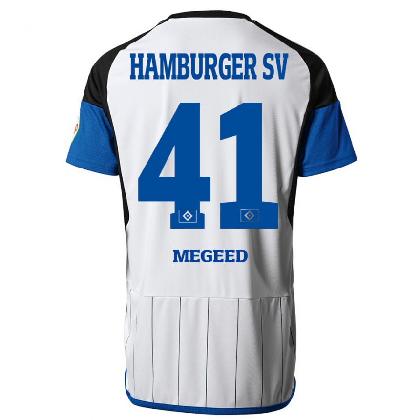 Hombre Fútbol Camiseta Omar Megeed #41 Blanco 1ª Equipación 2023/24